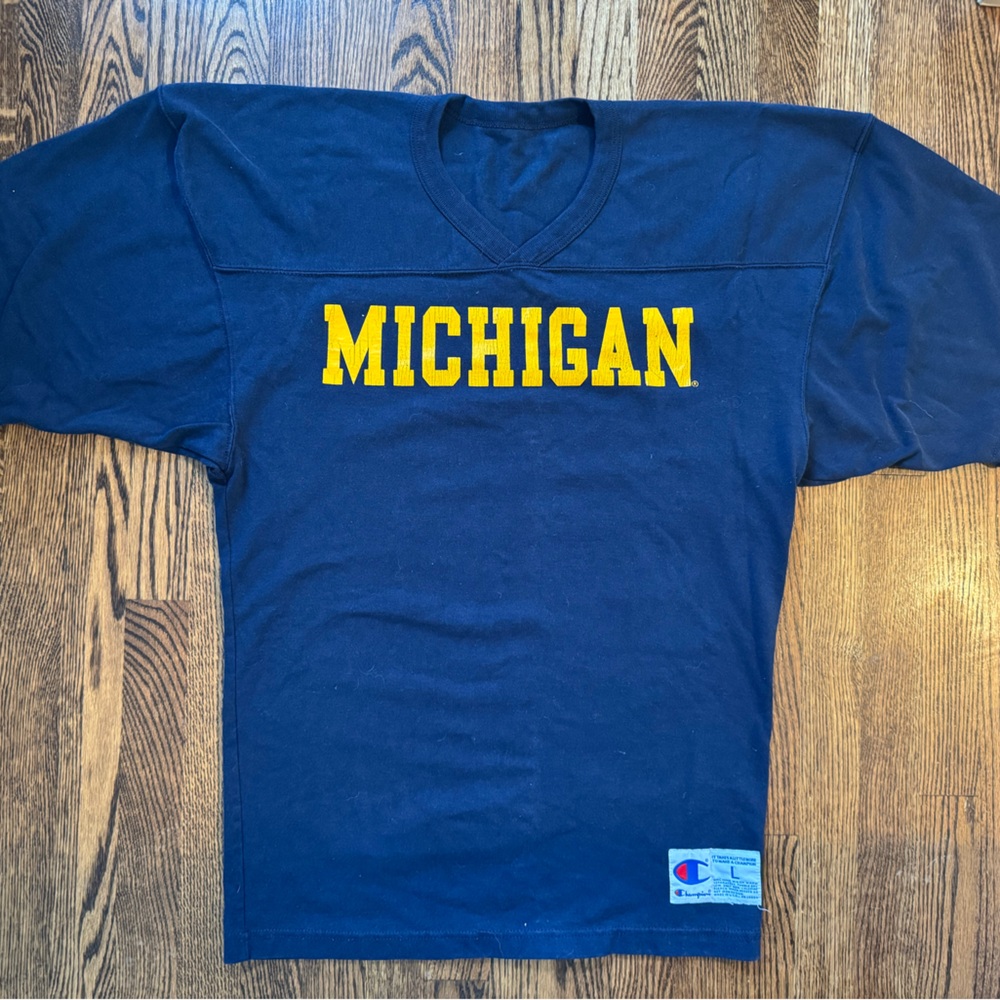 Vintage Champion Michigan jersey size Large